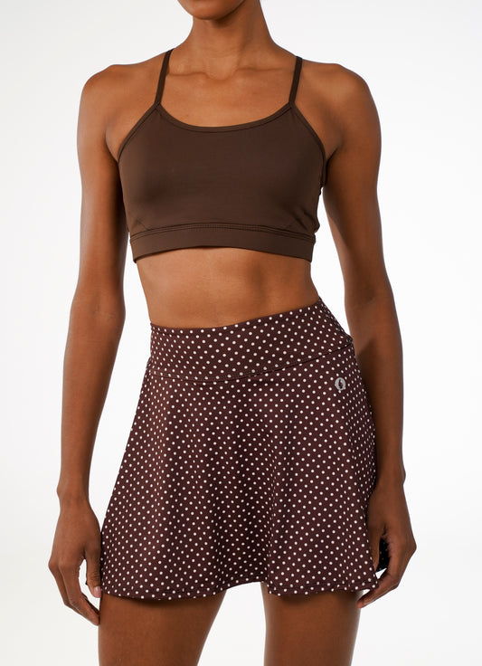 Court Short Saia 37cm (Cafe Poa)