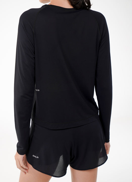 Camiseta Manga Longa Porus (Black)