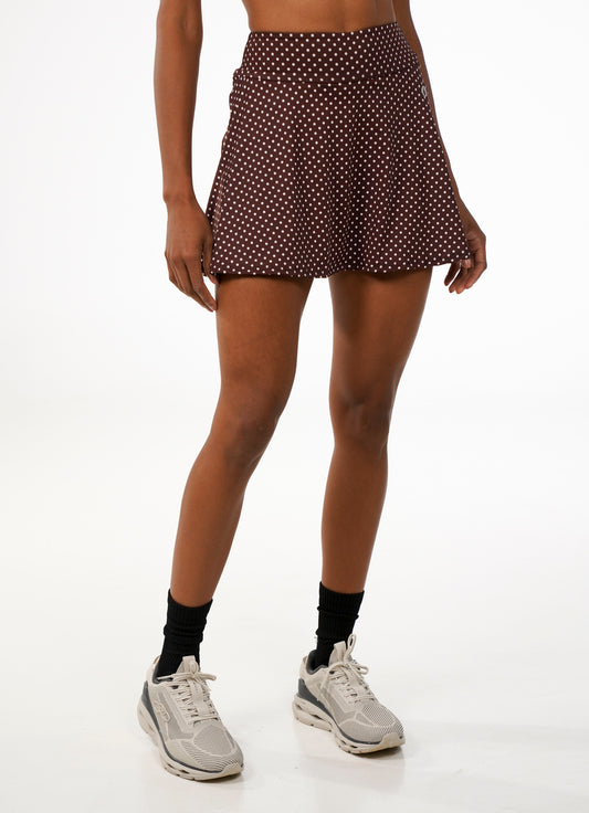 Court Short Saia 37cm (Cafe Poa)