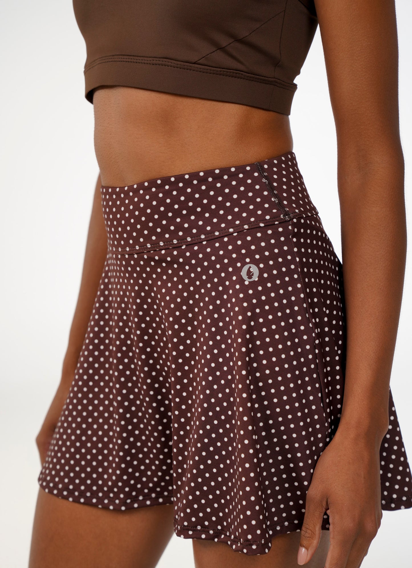 Court Short Saia 37cm (Cafe Poa)