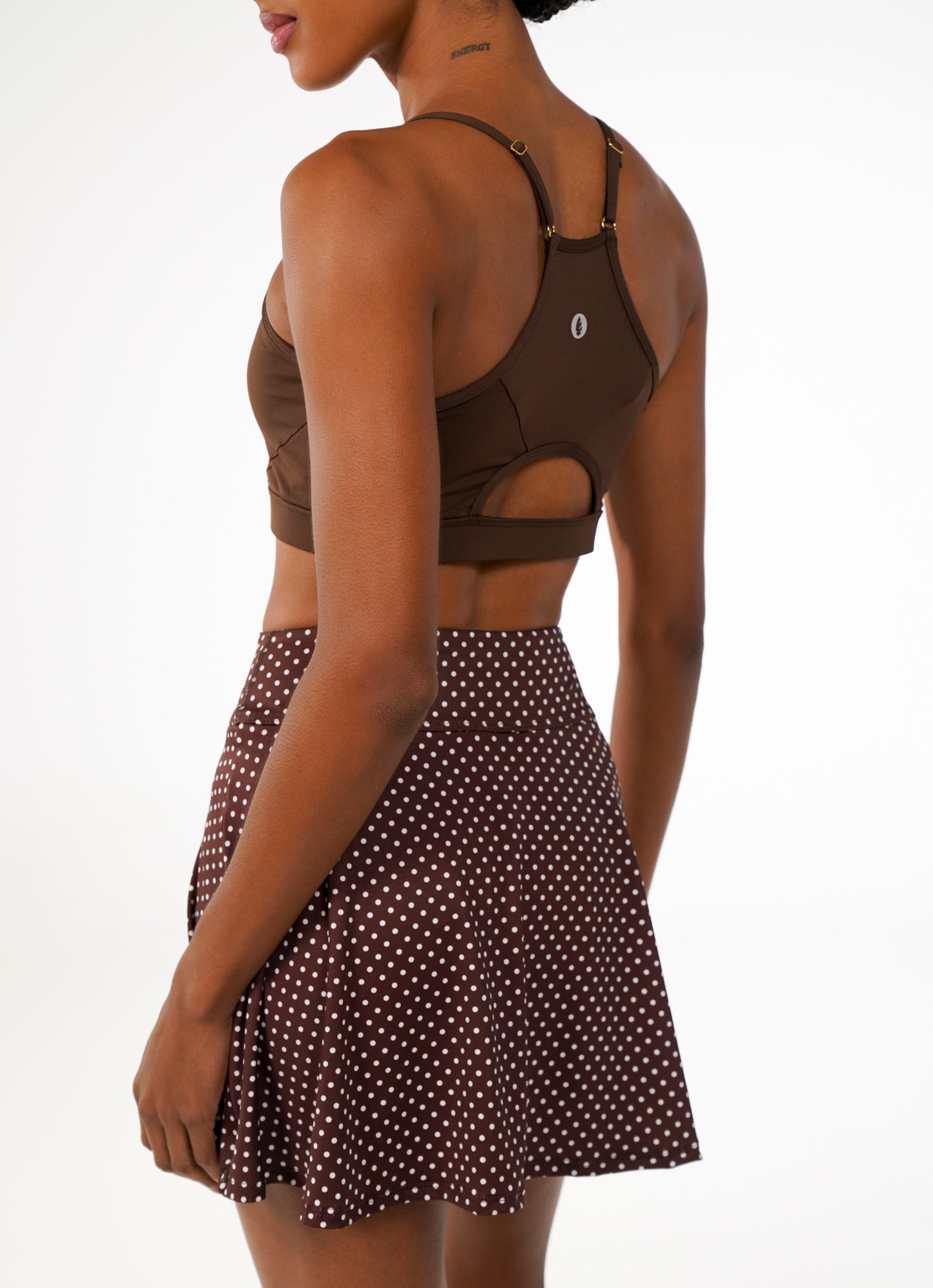 Court Short Saia 37cm (Cafe Poa)