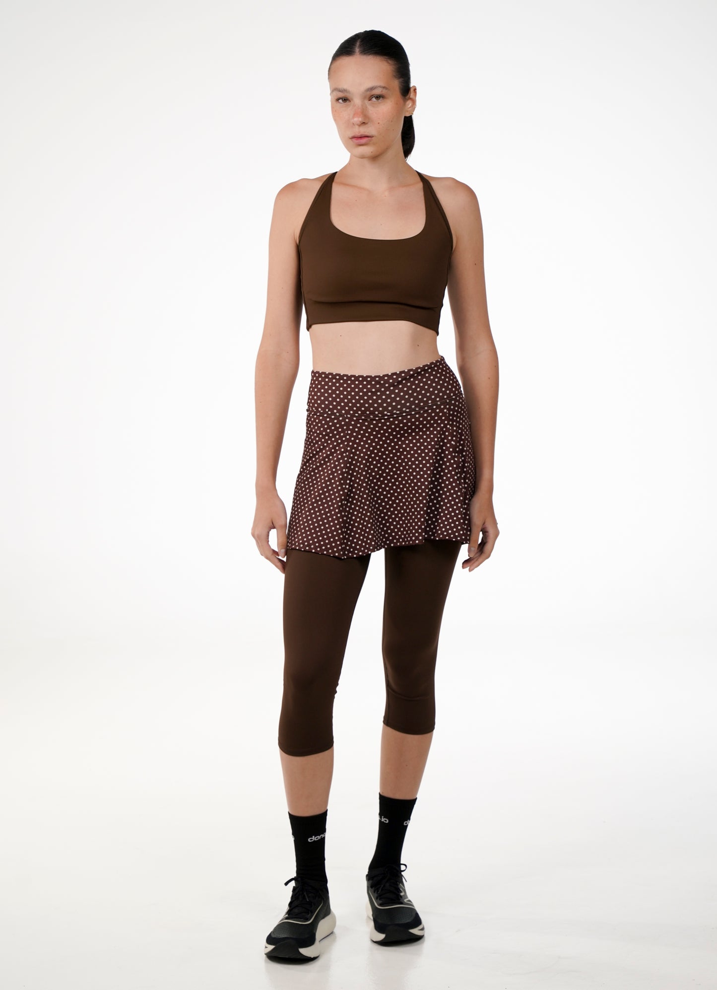 Capri com saia Love (Cafe Poa)