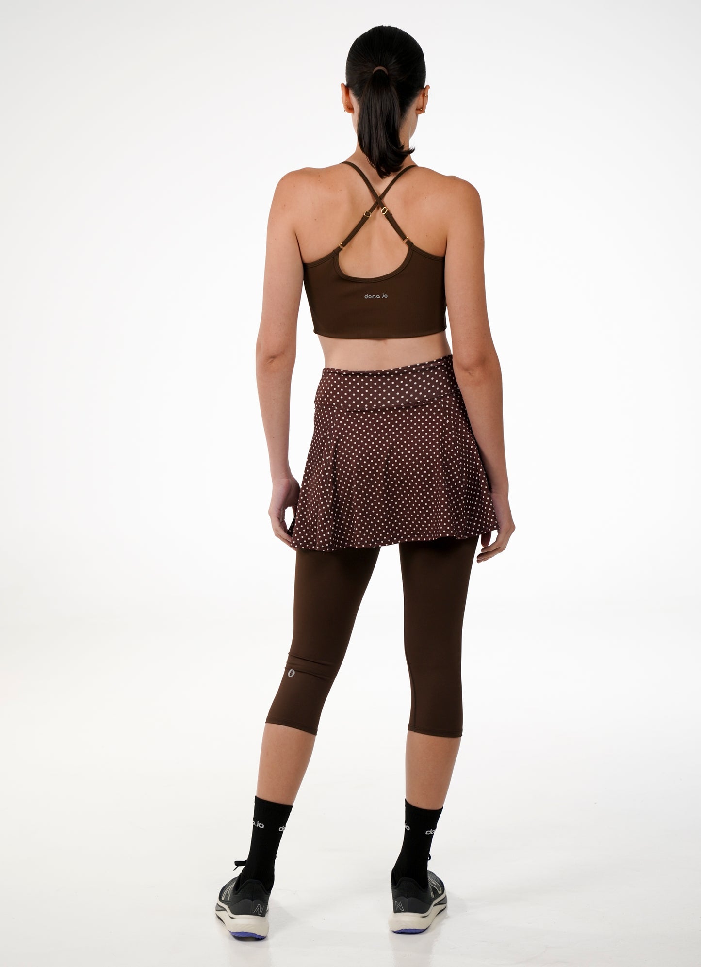 Capri com saia Love (Cafe Poa)