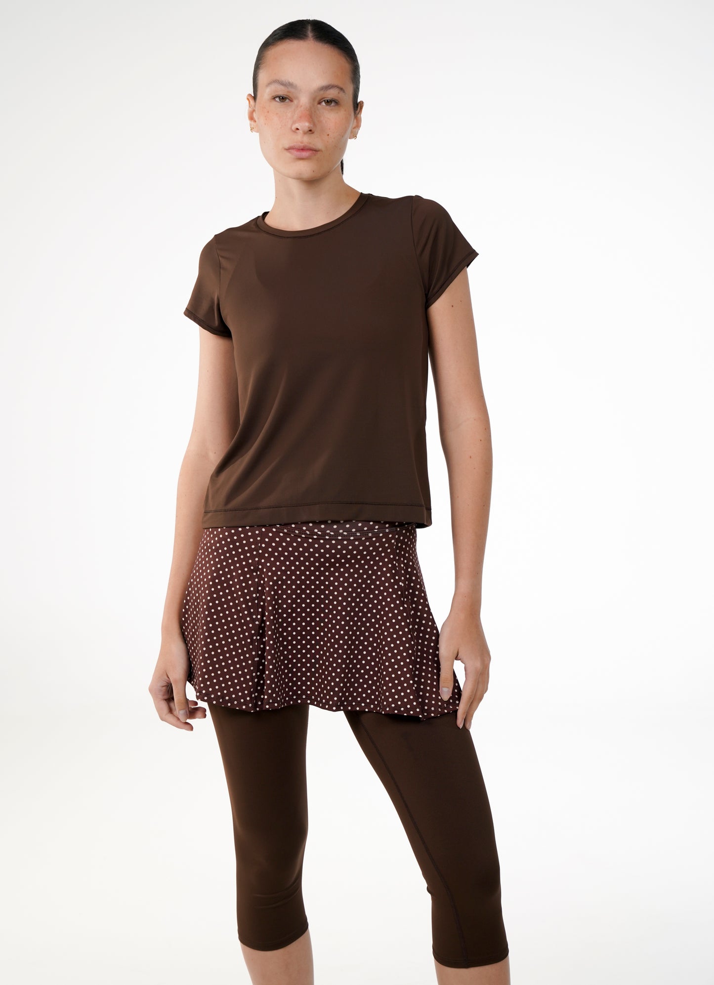 Capri com saia Love (Cafe Poa)