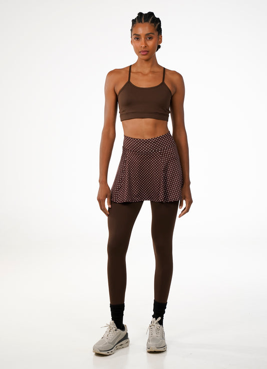 Legging com Saia Love (Cafe Poa)