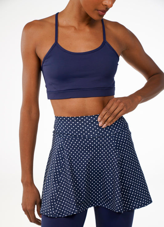 Legging com Saia Love (Navy Poa)