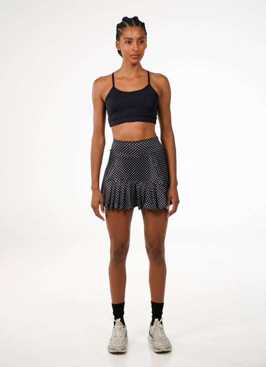 Short Saia Flirty (Black Polka Dot) 37cm