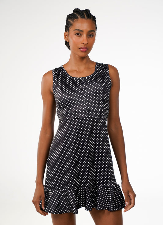 Vestido Up (Black Polka Dot)