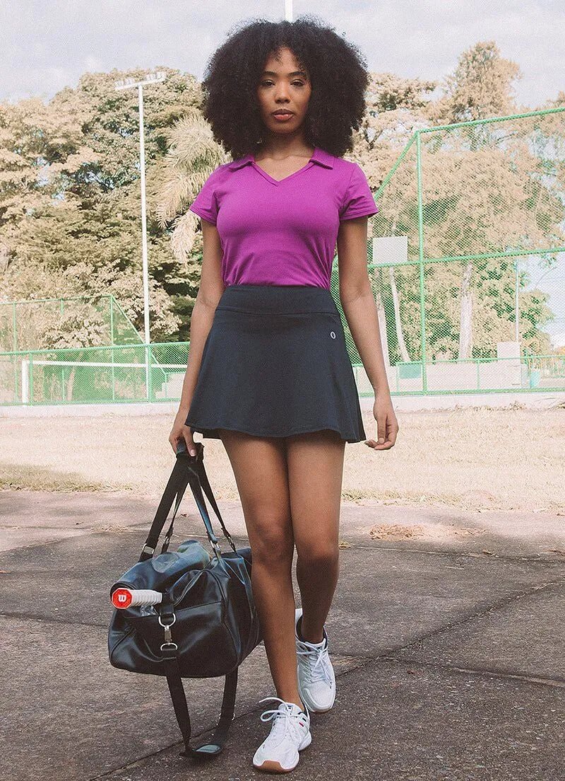 Short Saia Court (Black) 37cm